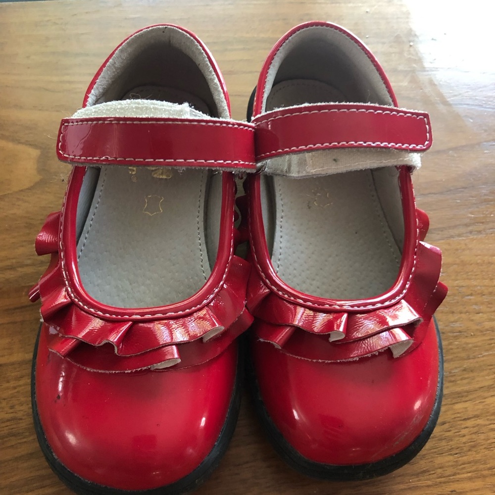Adorable Red See Kai Run Mary Jane Style